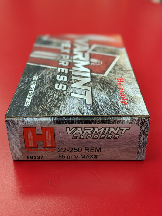 .22.250 Hornady 55gr Vmax